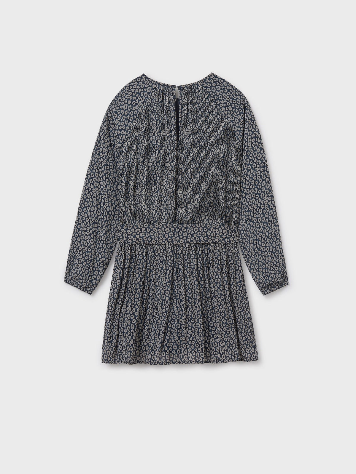 Vestido plissado estampado Petróleo (Ganga)  para Menina - Mayoral
