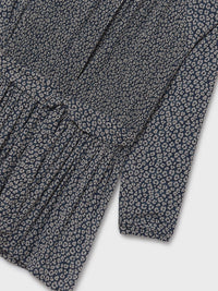 Vestido plissado estampado Petróleo (Ganga)  para Menina - Mayoral