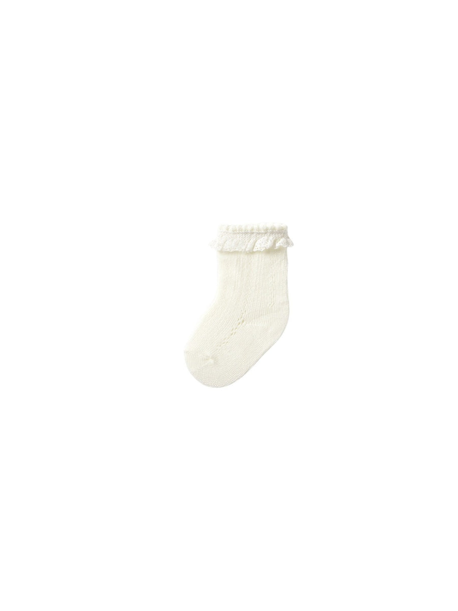 Soquete Crú (Creme / Pérola)  para Bebé Menina - Mayoral