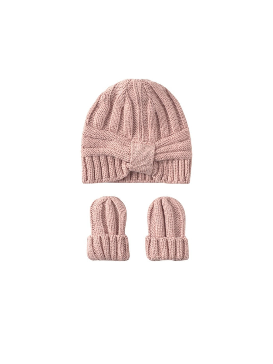Conj.gorro e luvas Rosado (Rosa Velho)  para Bebé Menina - Mayoral