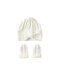 Conj.gorro e luvas Crú (Creme / Pérola)  para Bebé Menina - Mayoral