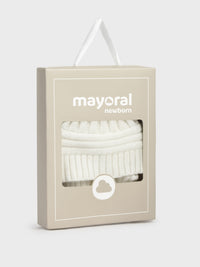 Conj.gorro e luvas Crú (Creme / Pérola)  para Bebé Menina - Mayoral
