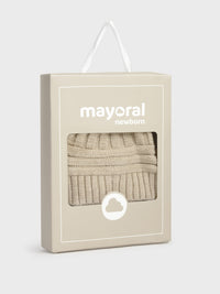 Conj.gorro e luvas Cereal vig (Bege)  para Bebé Menina - Mayoral
