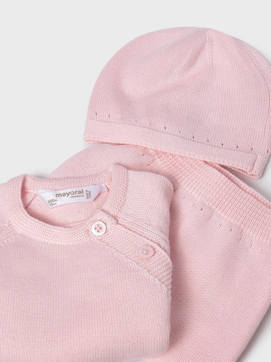 Set prenda tricô Rosa baby (Rosa Bébé)  para Bebé Menina - Mayoral