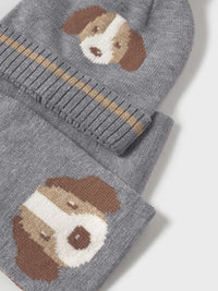 Conj. gorro/cachecol Nebola vig (Cinza)  para Bebé Menino - Mayoral