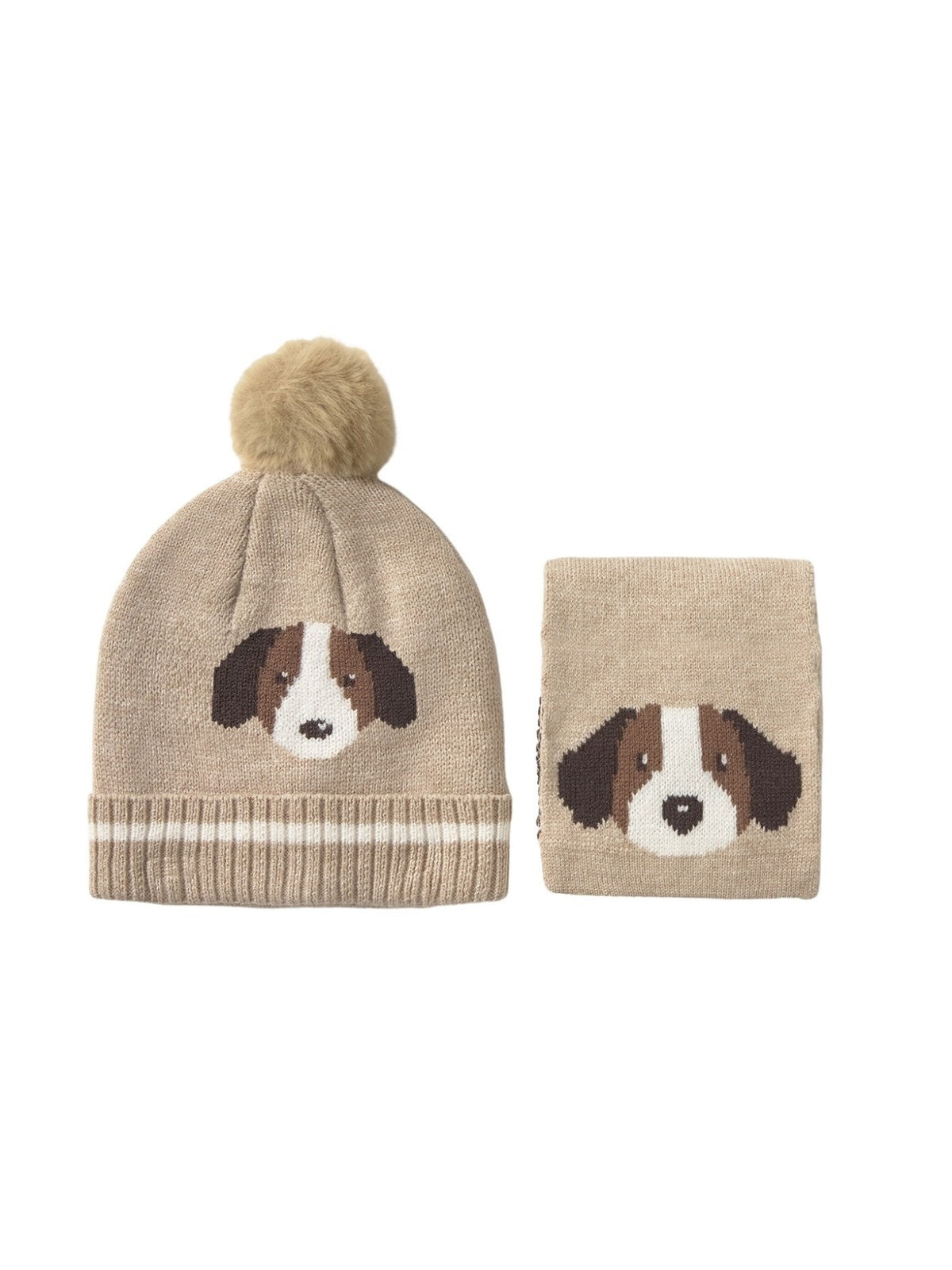 Conj. gorro/cachecol Bege vig. (Bege)  para Bebé Menino - Mayoral