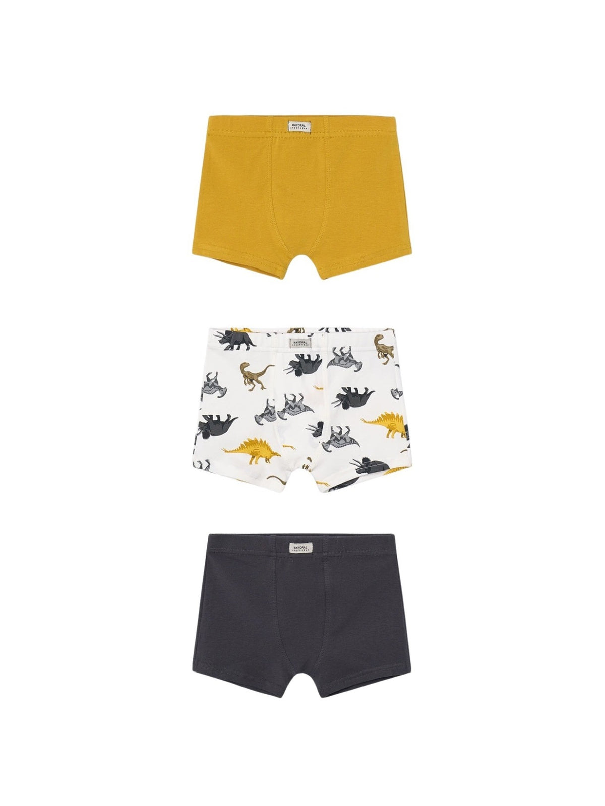 Set 3 boxers Mostarda (Amarelo Ocre)  para Menino - Mayoral