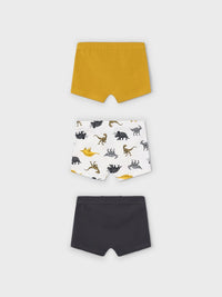 Set 3 boxers Mostarda (Amarelo Ocre)  para Menino - Mayoral
