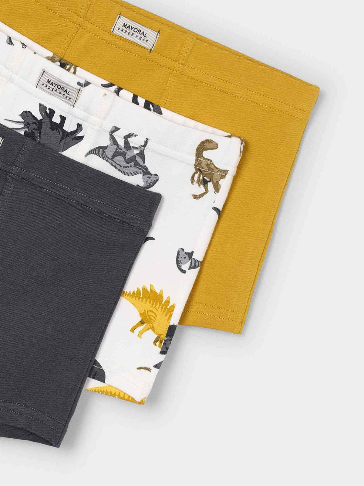 Set 3 boxers Mostarda (Amarelo Ocre)  para Menino - Mayoral