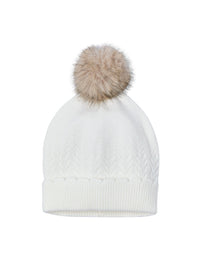 Gorro Tricot Crú (Creme / Pérola)  para Menina - Mayoral