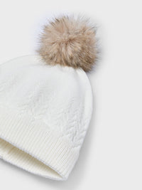 Gorro Tricot Crú (Creme / Pérola)  para Menina - Mayoral