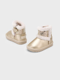 Bota australiana forro pelo Ouro (Dourado)  para Bebé Menina - Mayoral