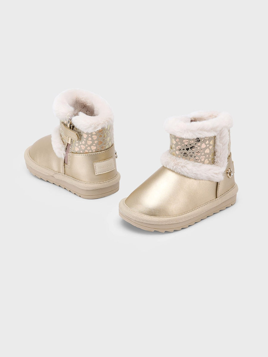 Bota australiana forro pelo Ouro (Dourado)  para Bebé Menina - Mayoral
