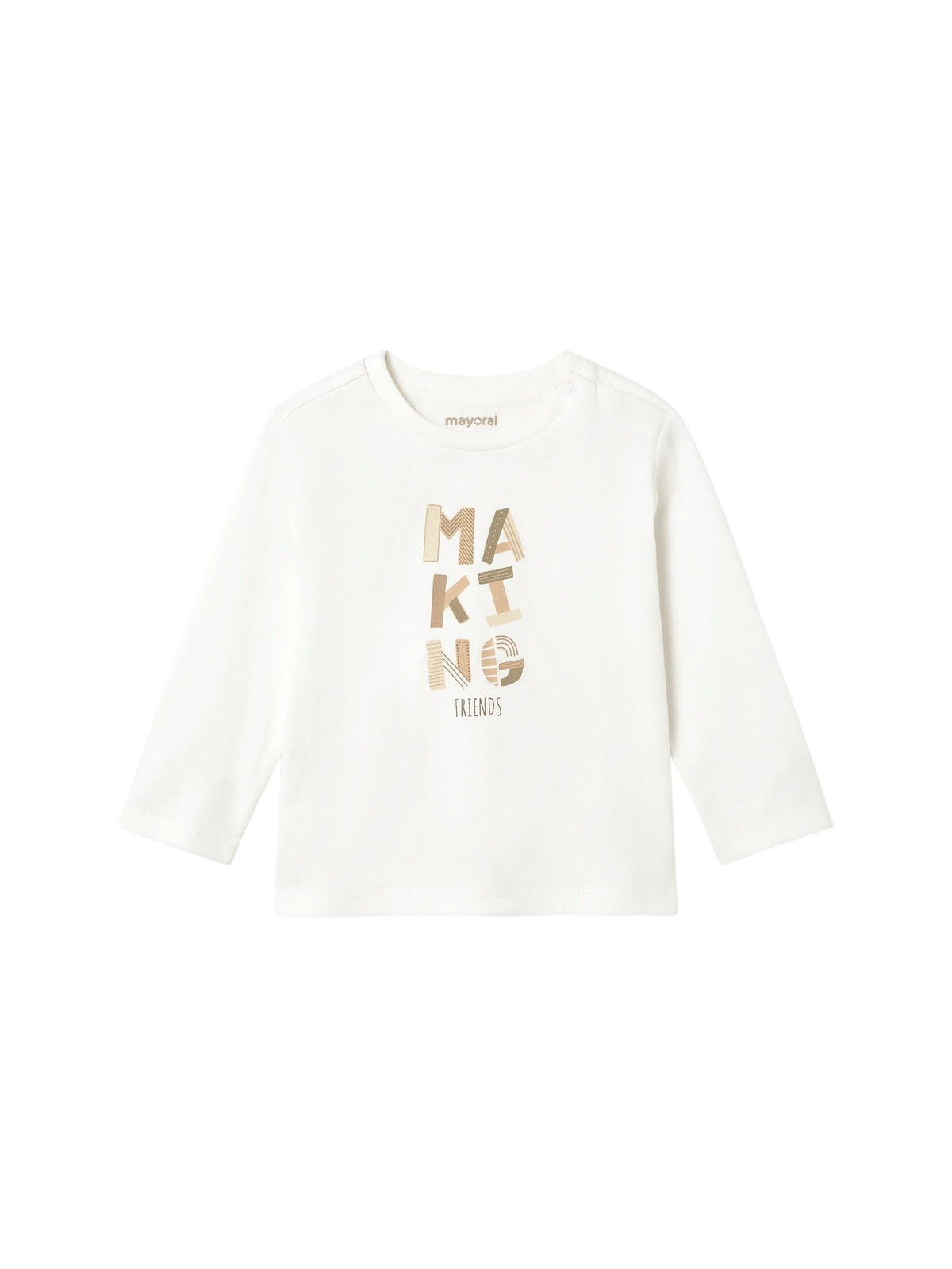 Camiseta básica bebé Nata (Creme / Pérola)  para Bebé Menino - Mayoral