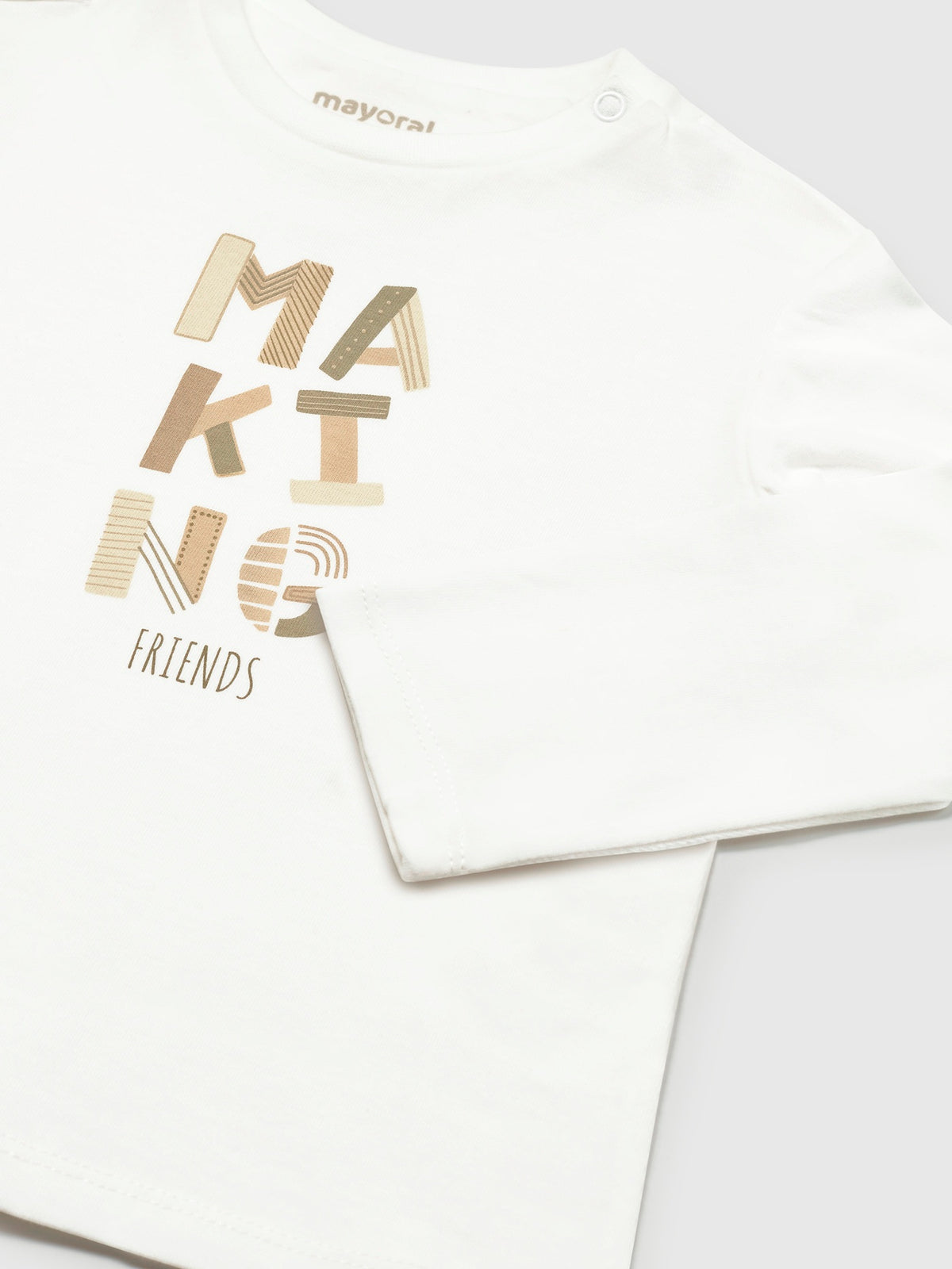 Camiseta básica bebé Nata (Creme / Pérola)  para Bebé Menino - Mayoral