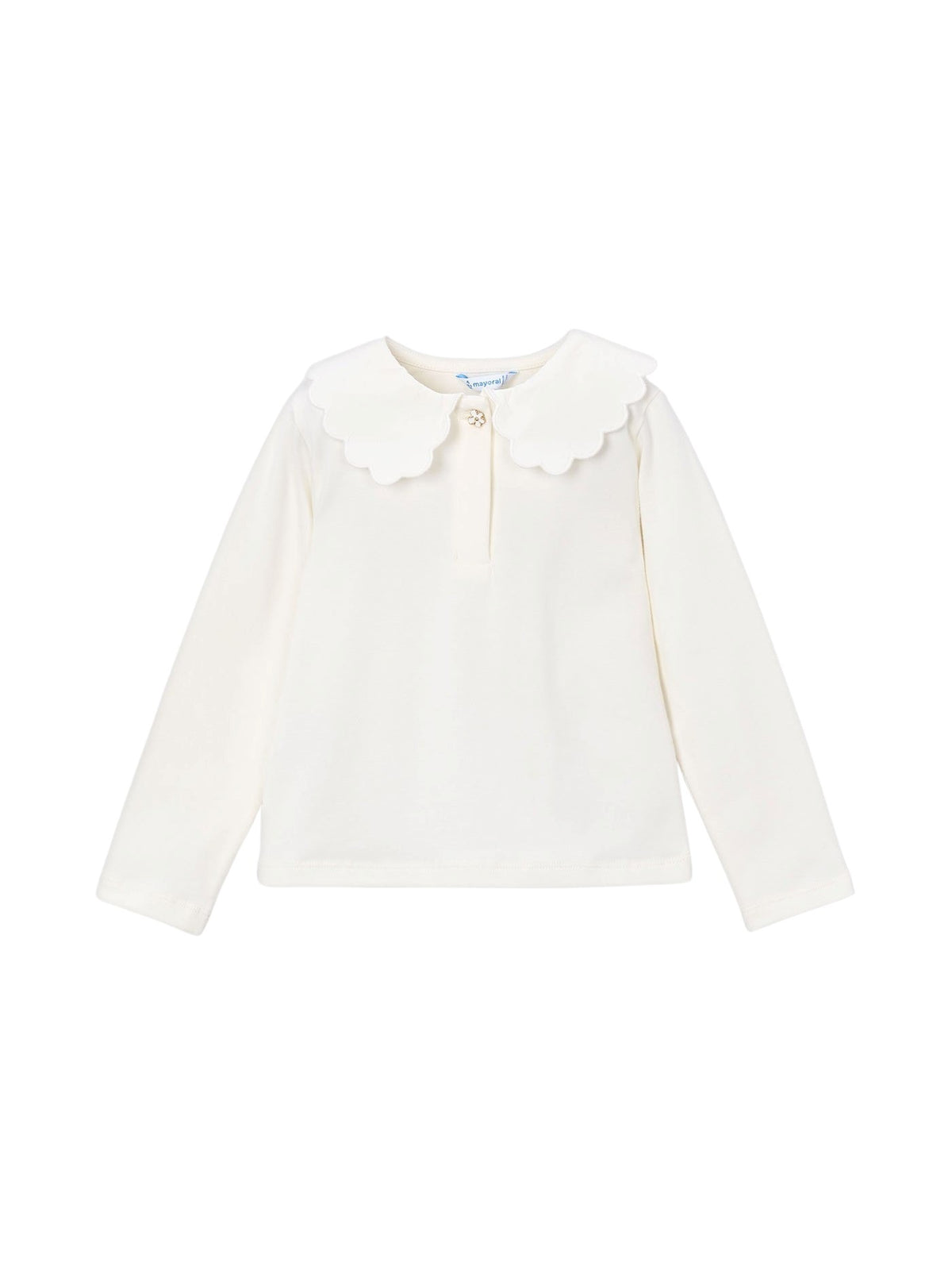 Polo m/comp. básico bebé Crú (Creme / Pérola)  para Menina - Mayoral