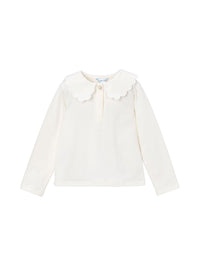 Polo m/comp. básico bebé Crú (Creme / Pérola)  para Menina - Mayoral