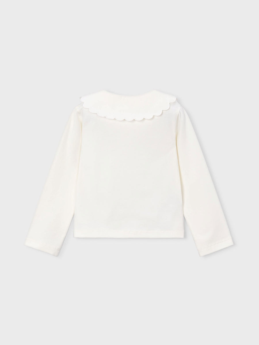 Polo m/comp. básico bebé Crú (Creme / Pérola)  para Menina - Mayoral