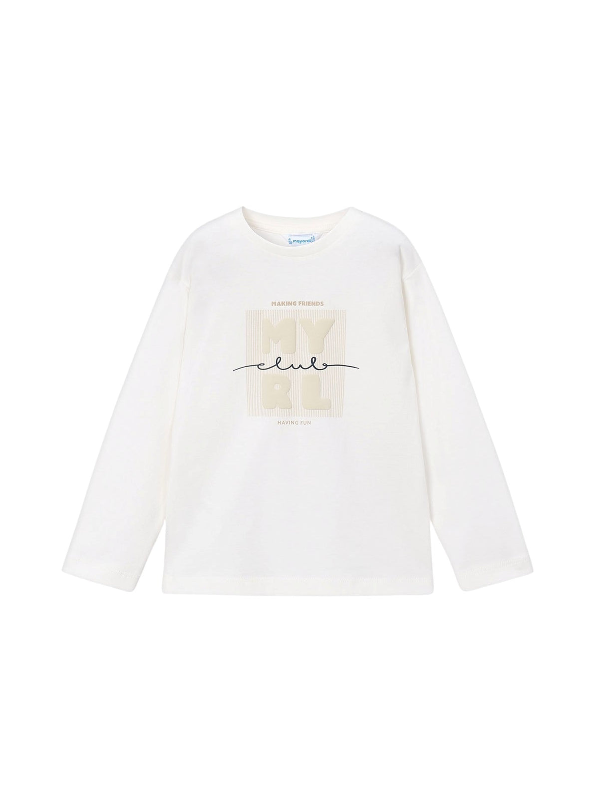 Camiseta básica bebé Nata (Creme / Pérola)  para Menino - Mayoral