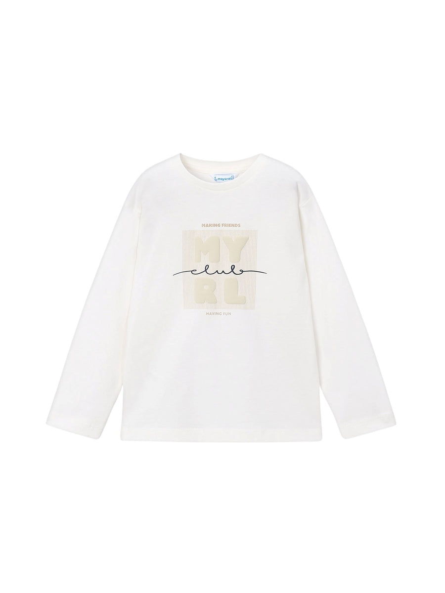 Camiseta básica bebé Nata (Creme / Pérola)  para Menino - Mayoral