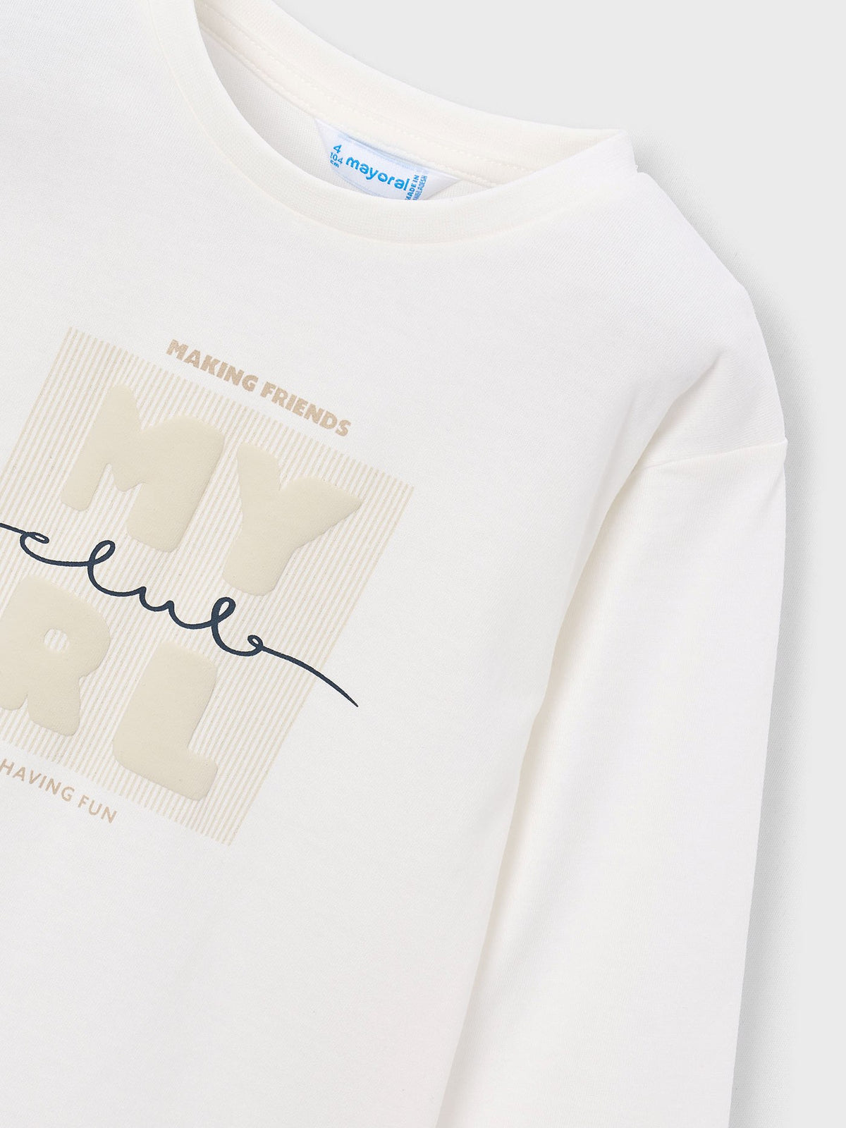 Camiseta básica bebé Nata (Creme / Pérola)  para Menino - Mayoral