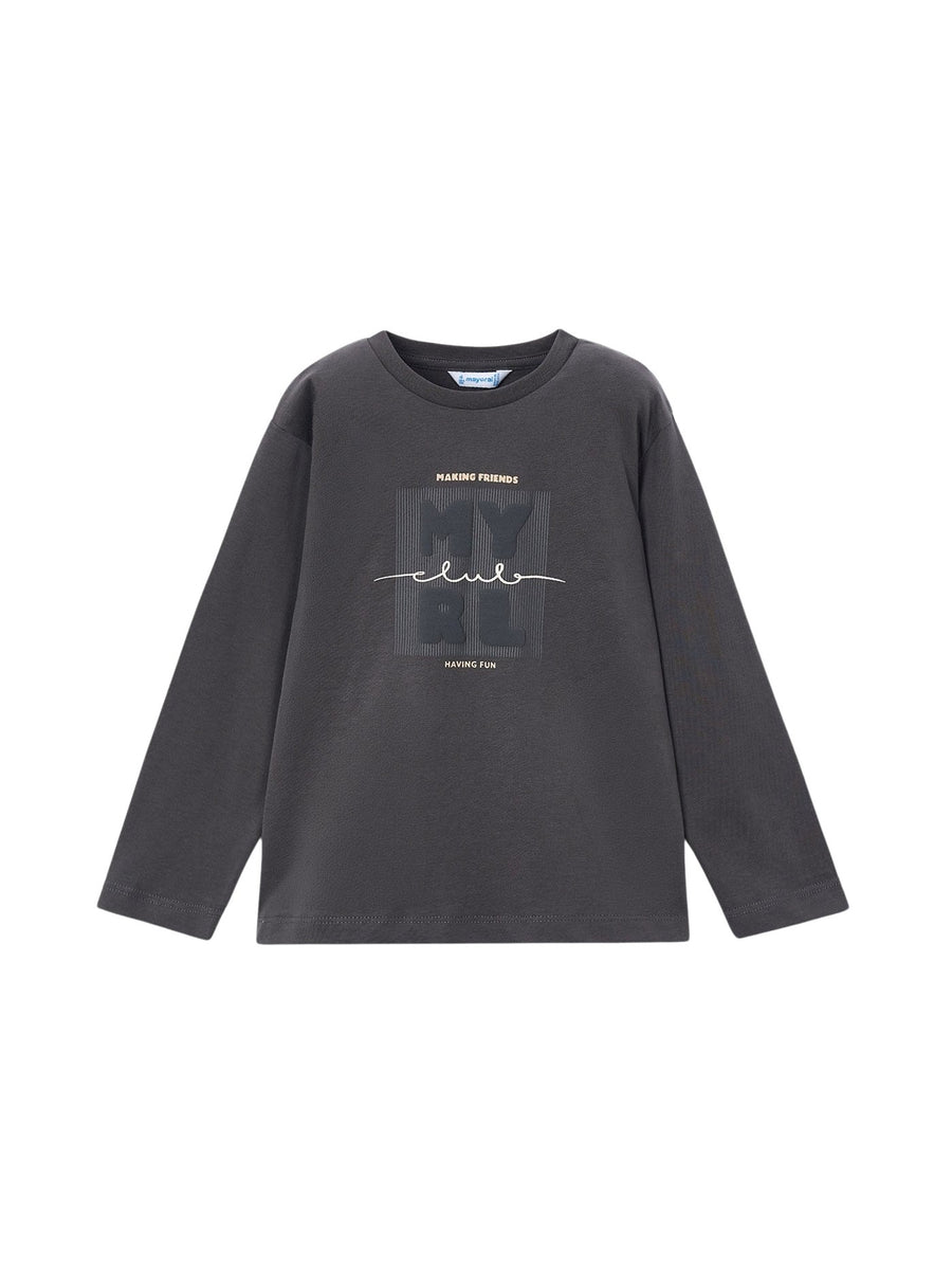 Camiseta básica bebé Lousa (Cinza Escuro)  para Menino - Mayoral
