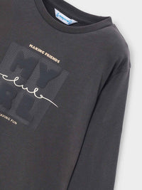 Camiseta básica bebé Lousa (Cinza Escuro)  para Menino - Mayoral
