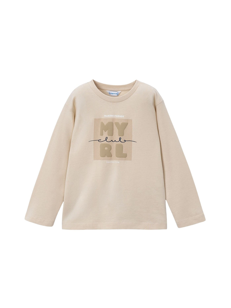 Camiseta básica bebé Pedra (Bege)  para Menino - Mayoral