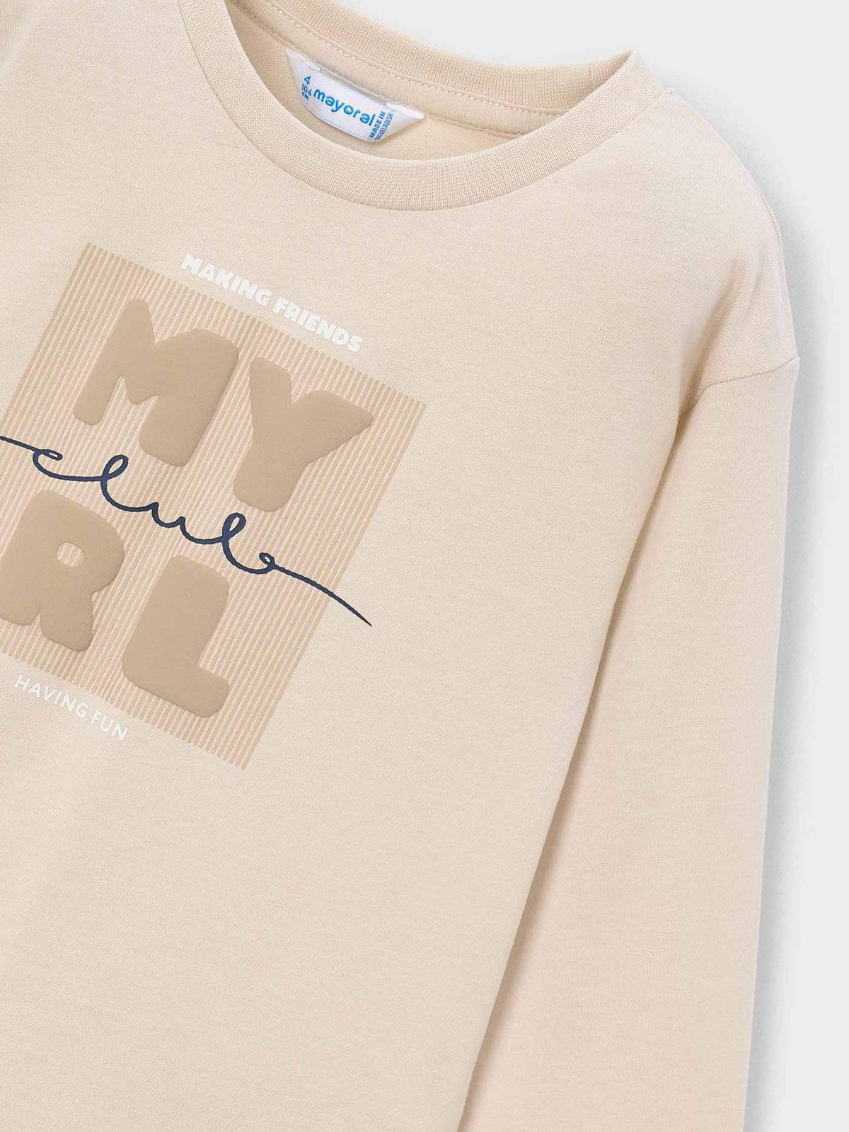 Camiseta básica bebé Pedra (Bege)  para Menino - Mayoral