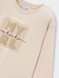 Camiseta básica bebé Pedra (Bege)  para Menino - Mayoral