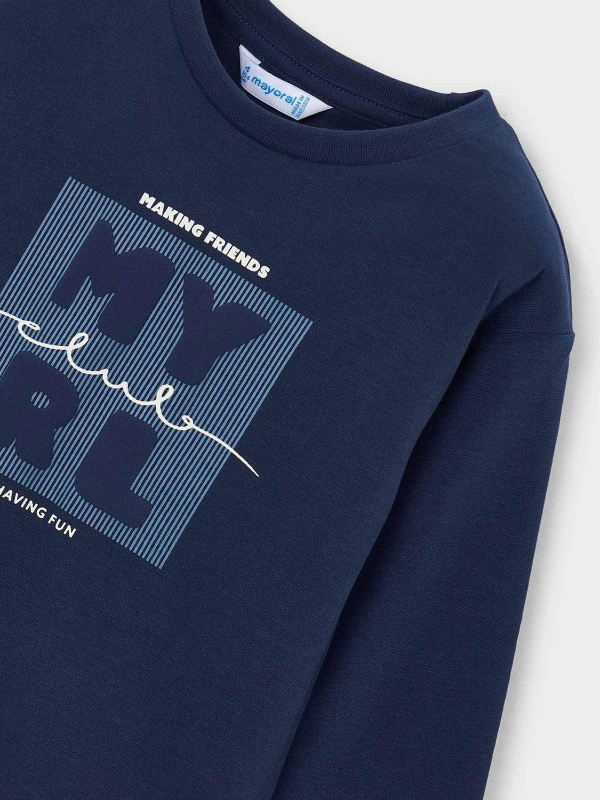 Camiseta básica bebé Azul (Marinho)  para Menino - Mayoral