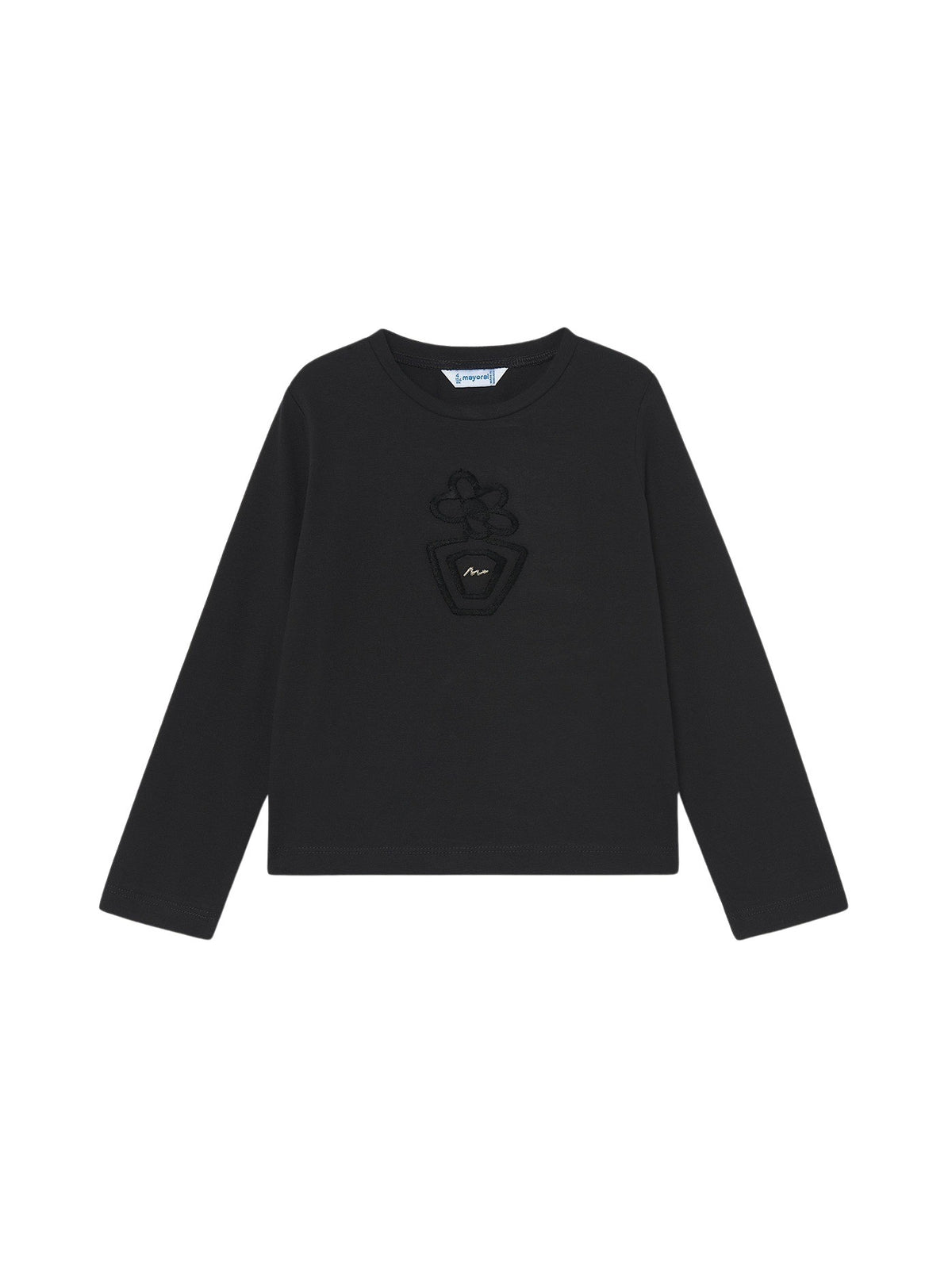 Camiseta básica bebé Preto (Preto)  para Menina - Mayoral