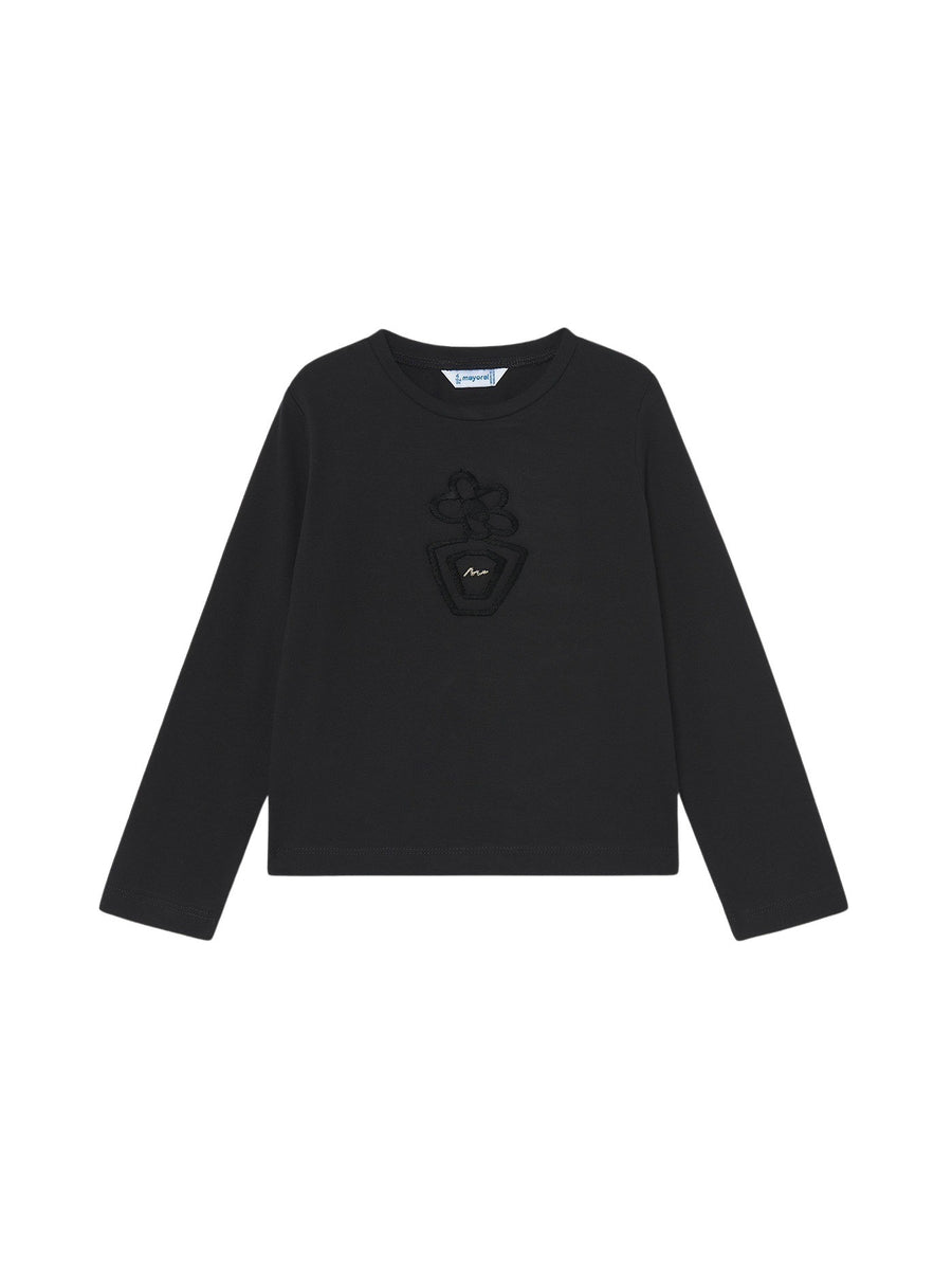 Camiseta básica bebé Preto (Preto)  para Menina - Mayoral