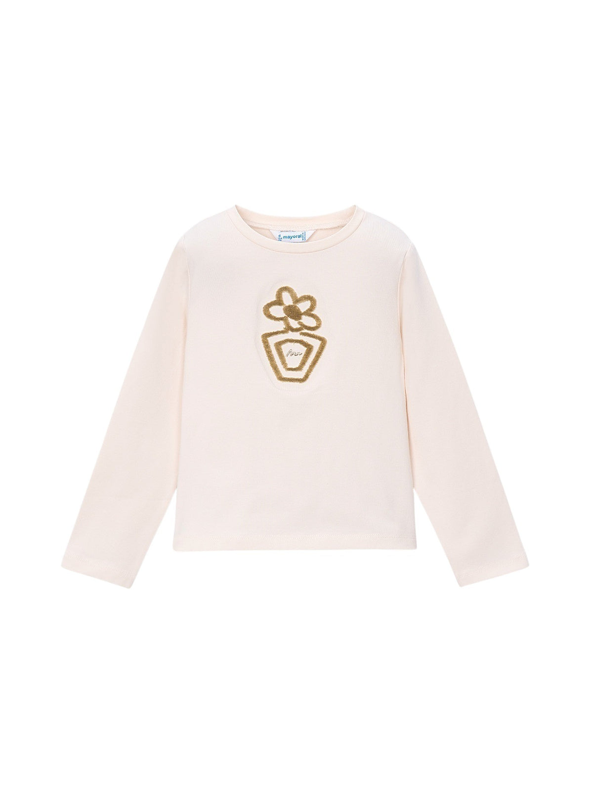Camiseta básica bebé Soja (Creme / Pérola)  para Menina - Mayoral