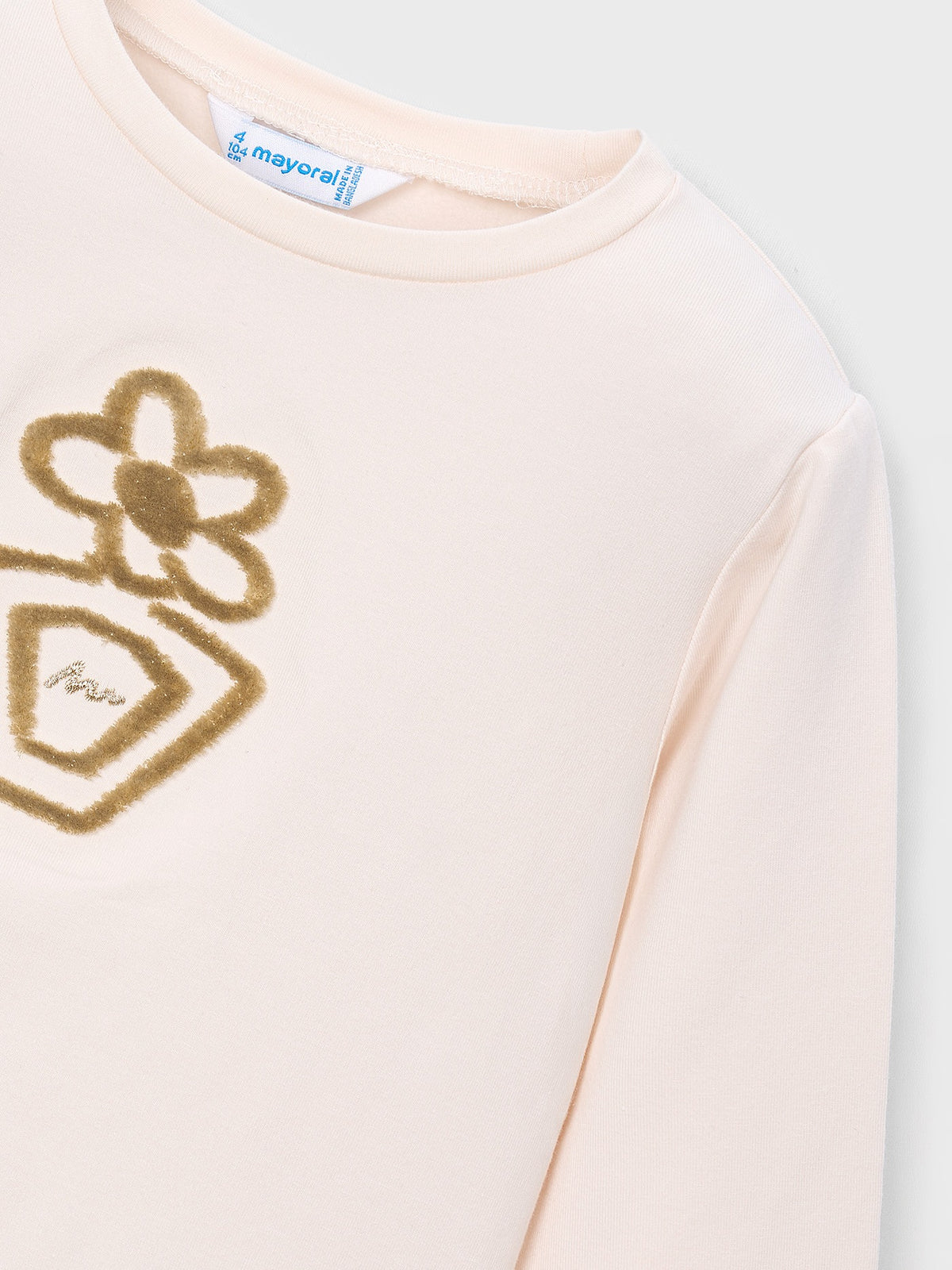 Camiseta básica bebé Soja (Creme / Pérola)  para Menina - Mayoral