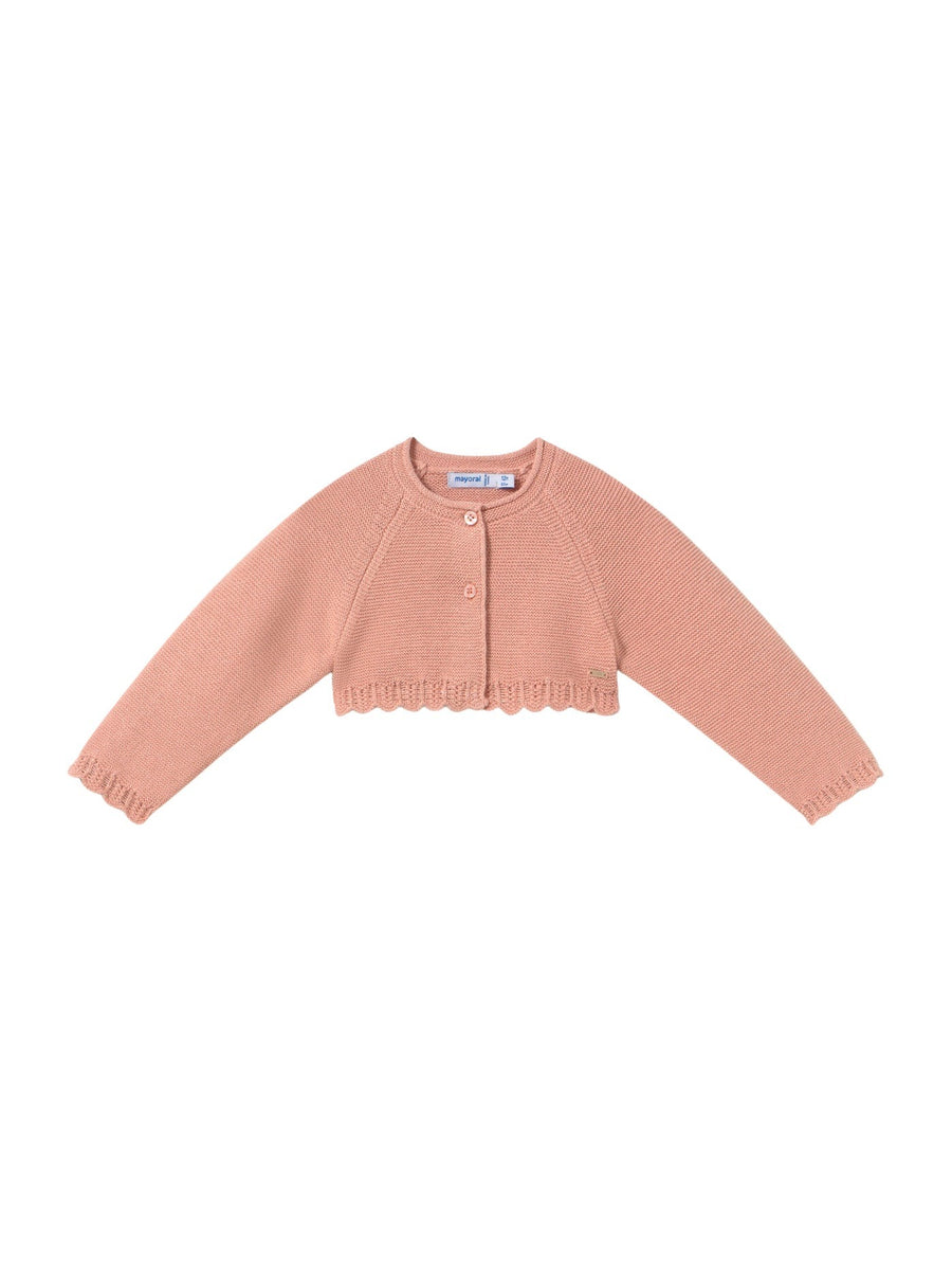 Casaco tricot básico Petisui (Rosa Bébé)  para Bebé Menina - Mayoral