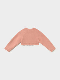 Casaco tricot básico Petisui (Rosa Bébé)  para Bebé Menina - Mayoral