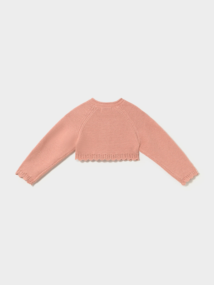 Casaco tricot básico Petisui (Rosa Bébé)  para Bebé Menina - Mayoral