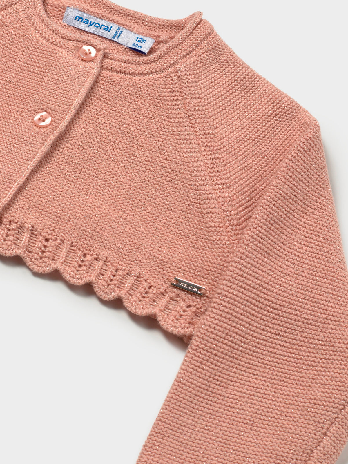 Casaco tricot básico Petisui (Rosa Bébé)  para Bebé Menina - Mayoral
