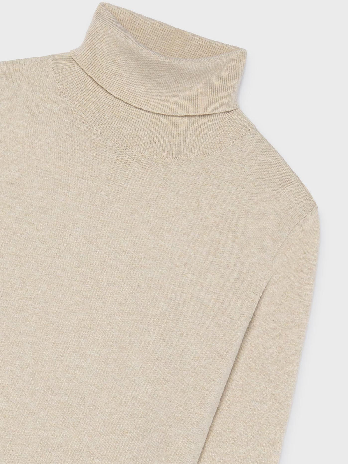 Camisola tricot básica Humus vig (Bege)  para Menina - Mayoral