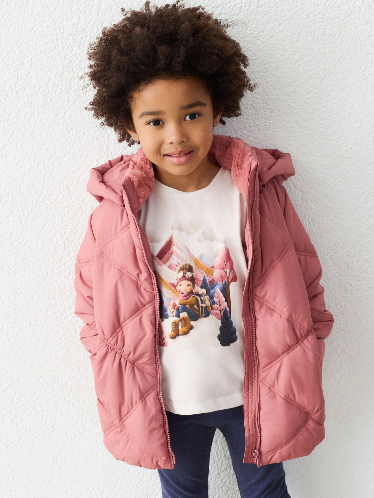 Blusão colegial básico Rosa (Rosa)  para Menina - Mayoral