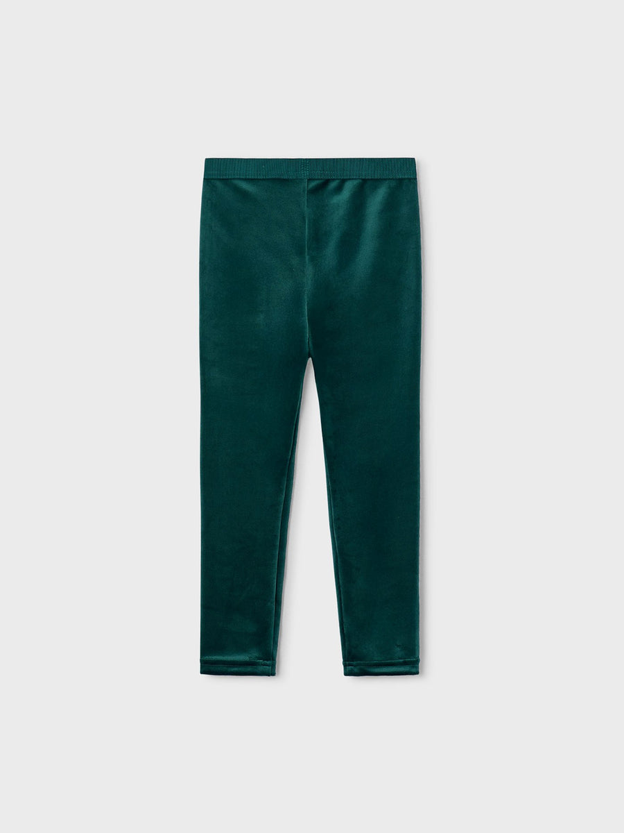Leggings aveludadas básicas Nenufar (Verde Escuro)  para Menina - Mayoral