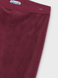 Leggings aveludadas básicas Framboesa (Vermelho Escuro)  para Menina - Mayoral