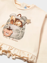 Camisola play Soja (Creme / Pérola)  para Bebé Menina - Mayoral
