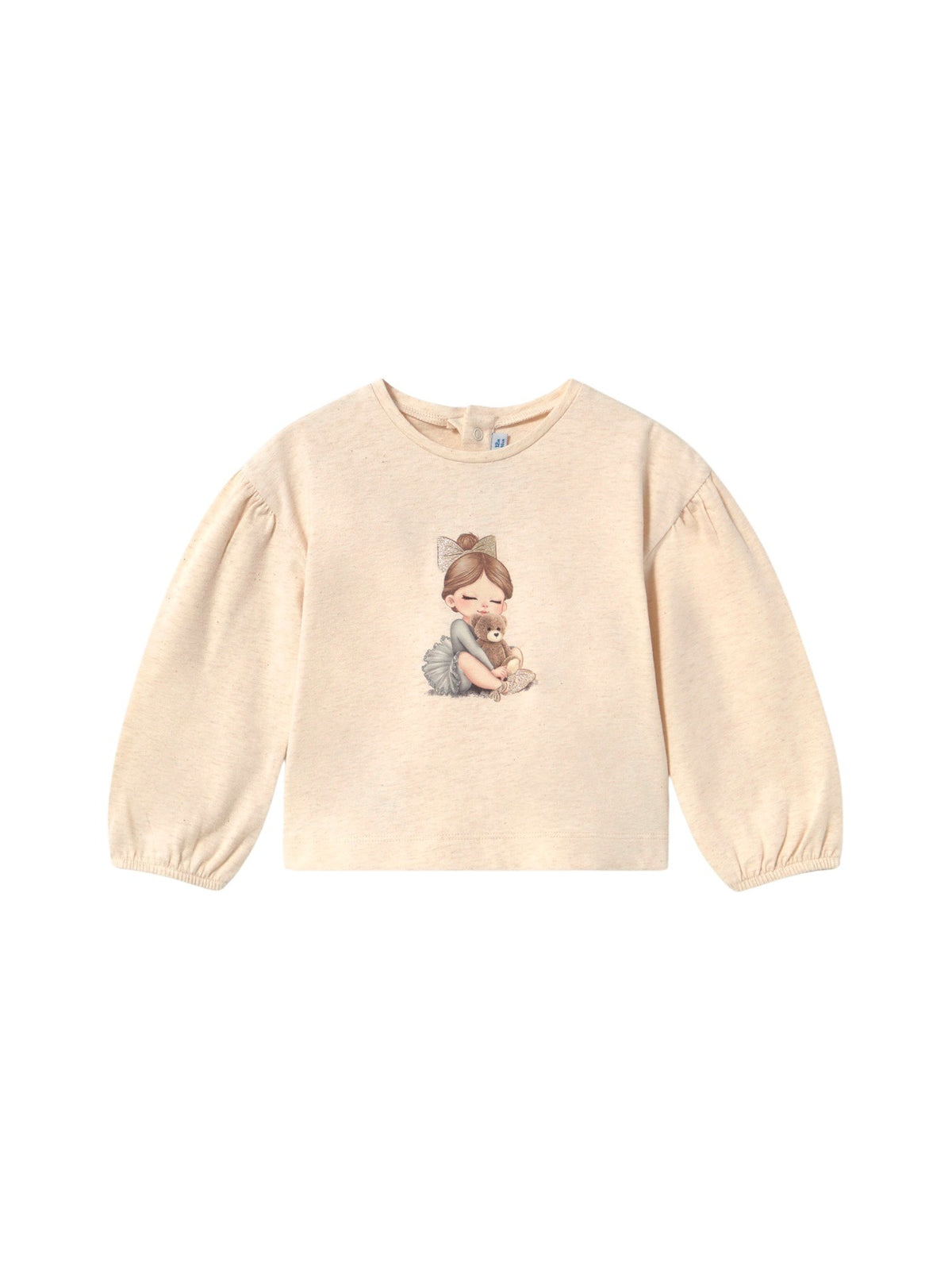 Camisola grafica Milk vig (Bege)  para Bebé Menina - Mayoral