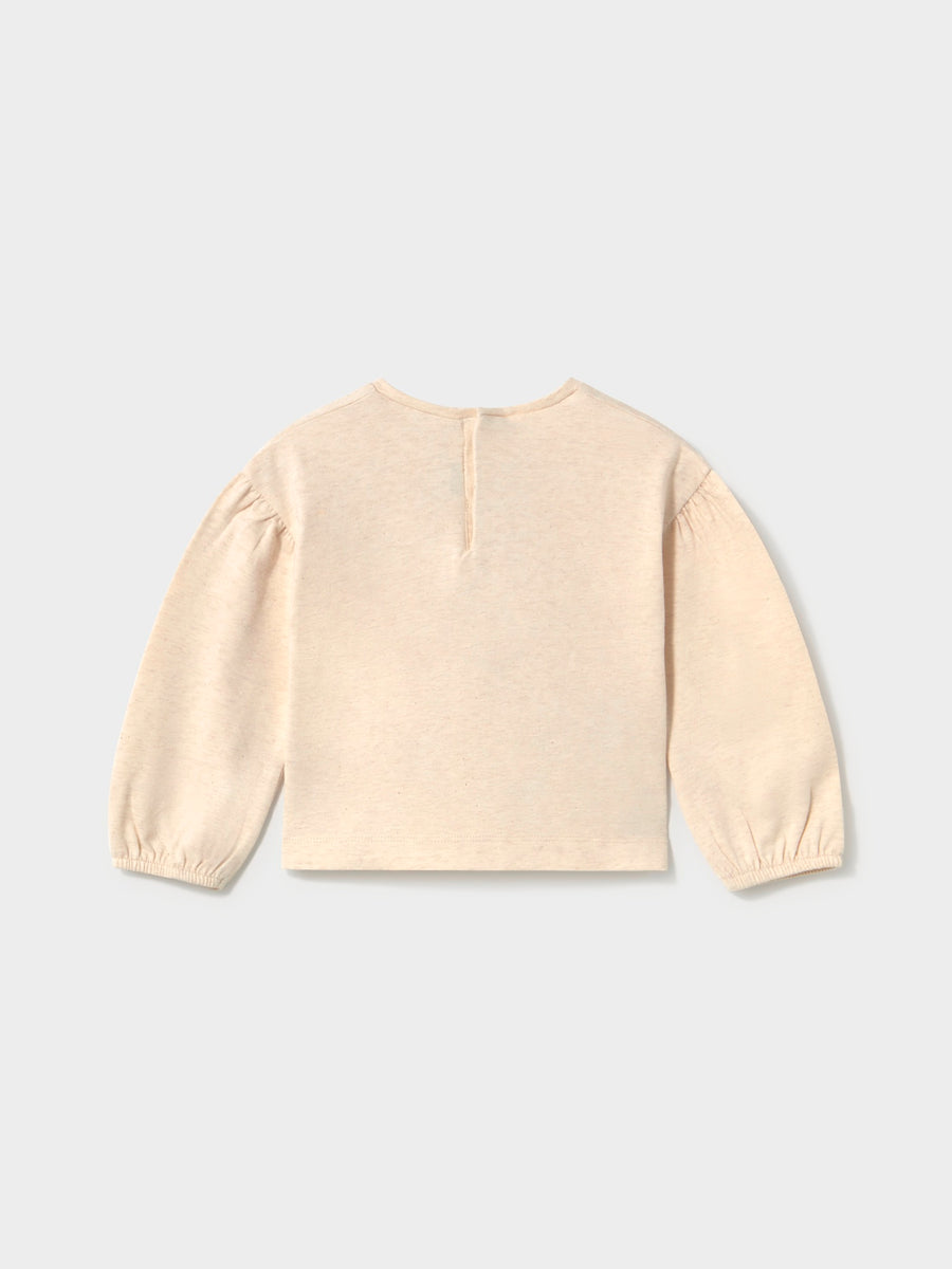 Camisola grafica Milk vig (Bege)  para Bebé Menina - Mayoral