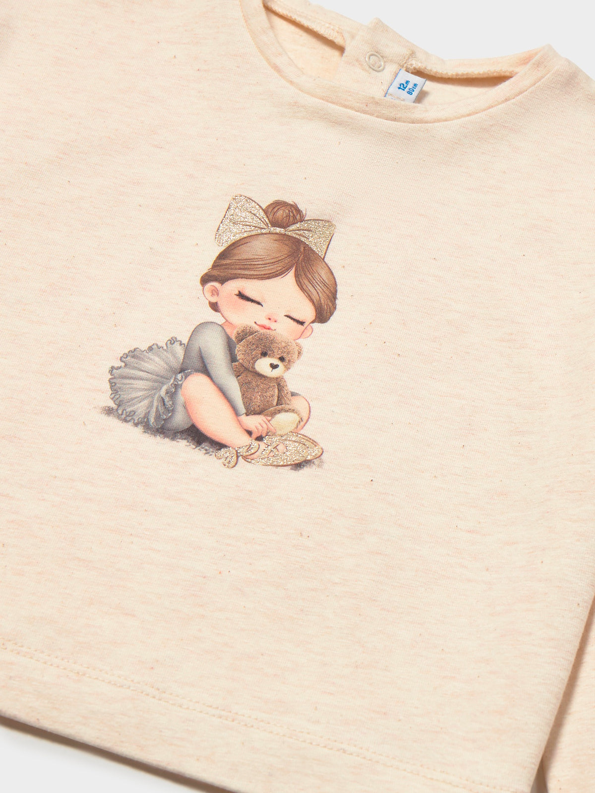 Camisola grafica Milk vig (Bege)  para Bebé Menina - Mayoral