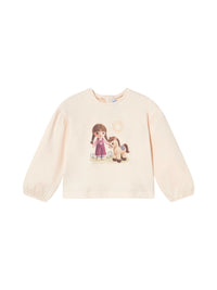Camisola grafica Soja (Lilás)  para Bebé Menina - Mayoral