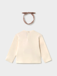 Camisola com bandolete Soja (Creme / Pérola)  para Bebé Menina - Mayoral