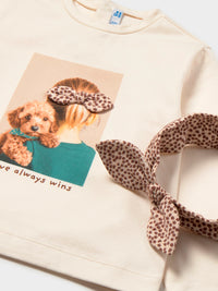 Camisola com bandolete Soja (Creme / Pérola)  para Bebé Menina - Mayoral